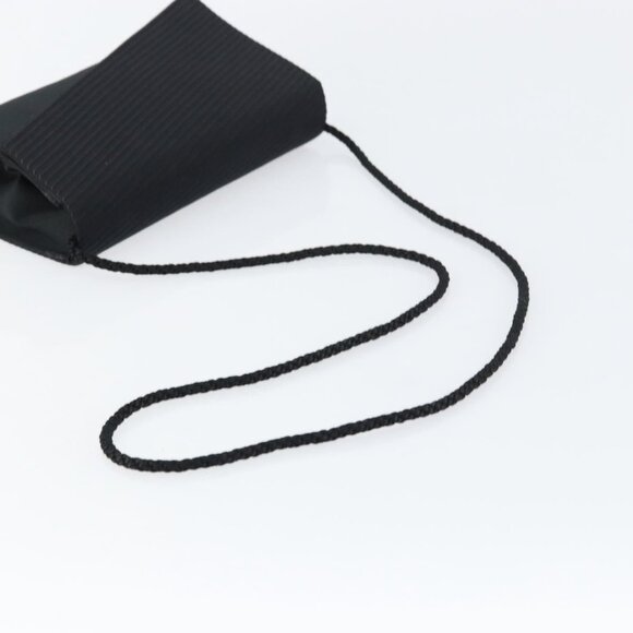 Authentic Christian Dior Shoulder Bag Nylon Black Gold - Picture 14 of 16